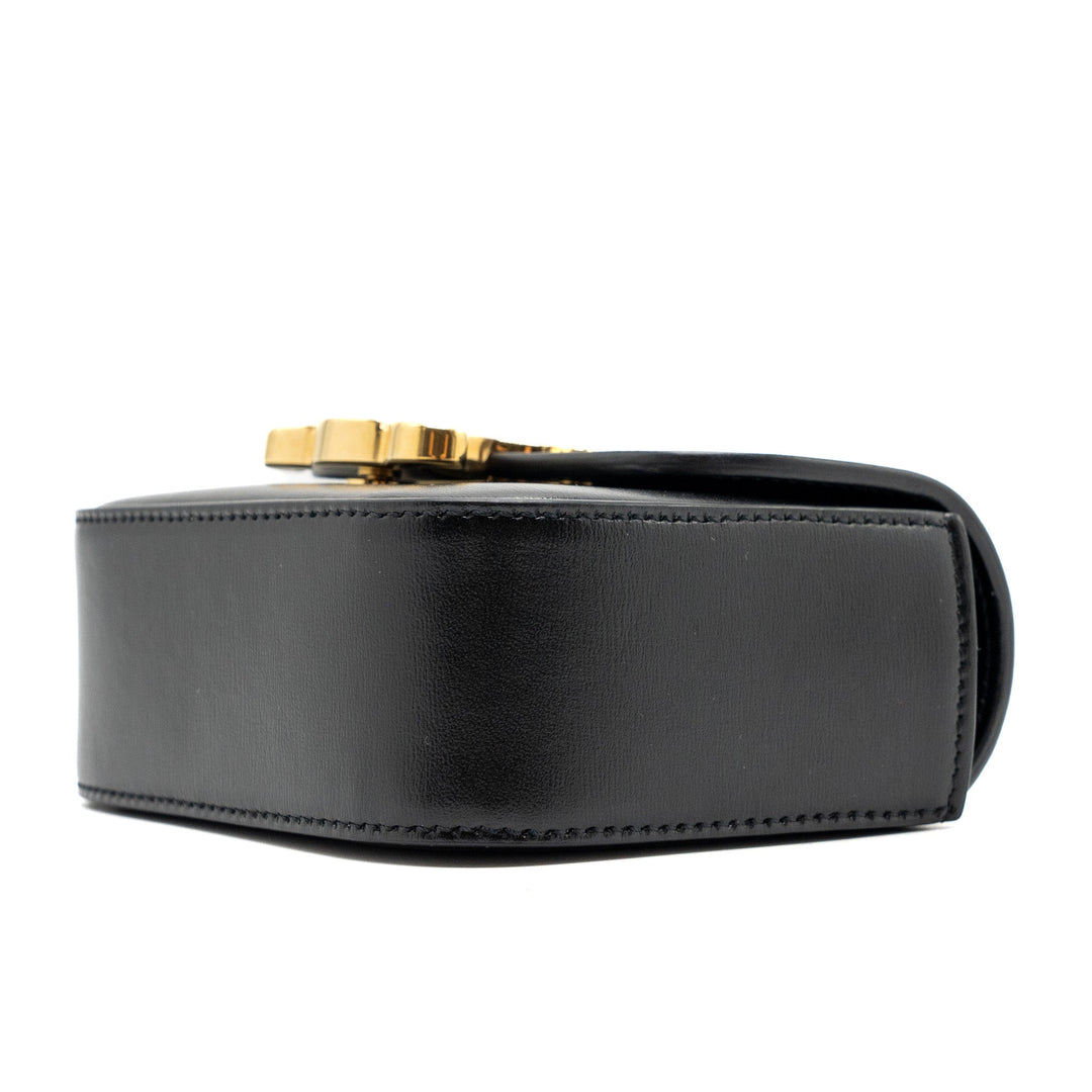 Celine mini Claude shiny calfskin black