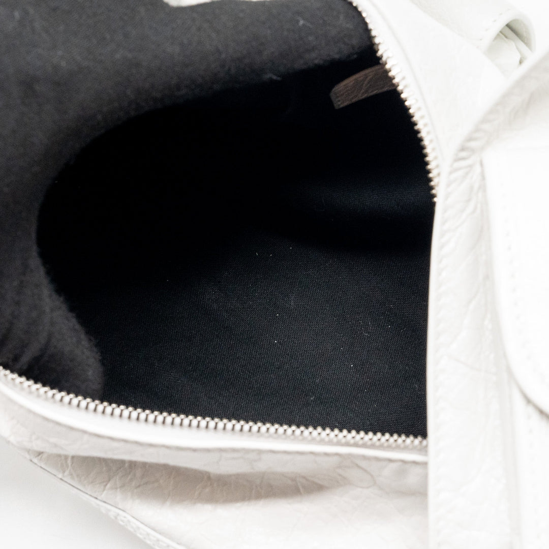 Top Quality Balenciaga Superbusy XS Sling Bag Calfskin Optic White SHW