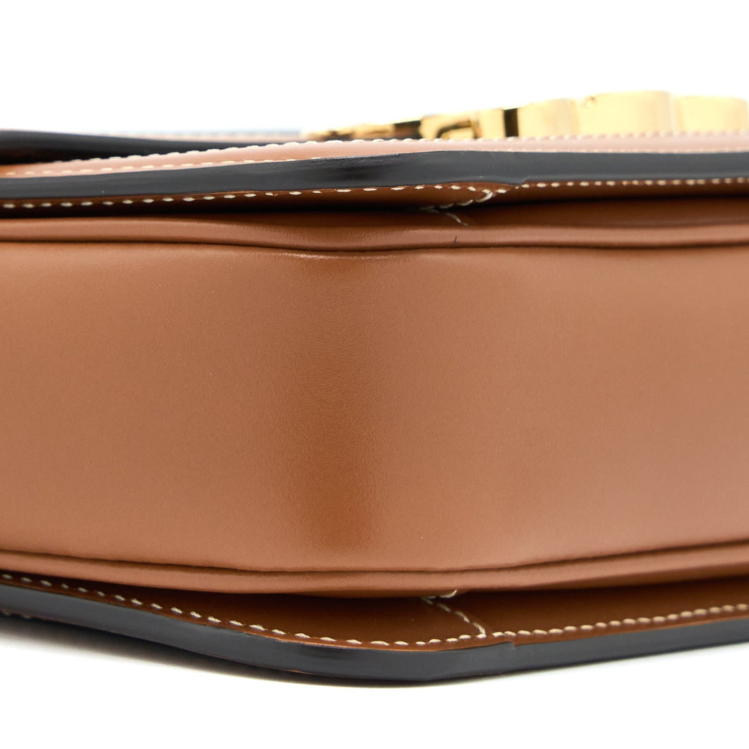 Top Quality Celine Teen Triomphe Bag In Triomphe Canvas And Calfskin
