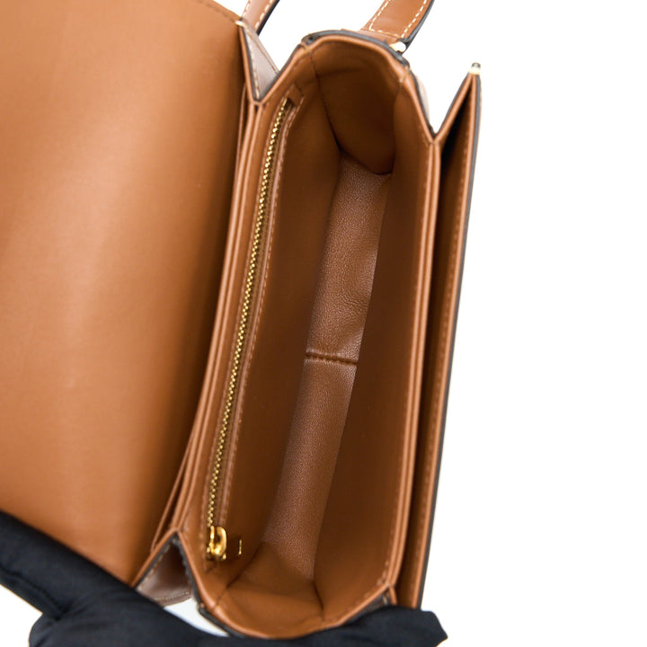 Top Quality Celine Teen Triomphe Bag In Triomphe Canvas And Calfskin