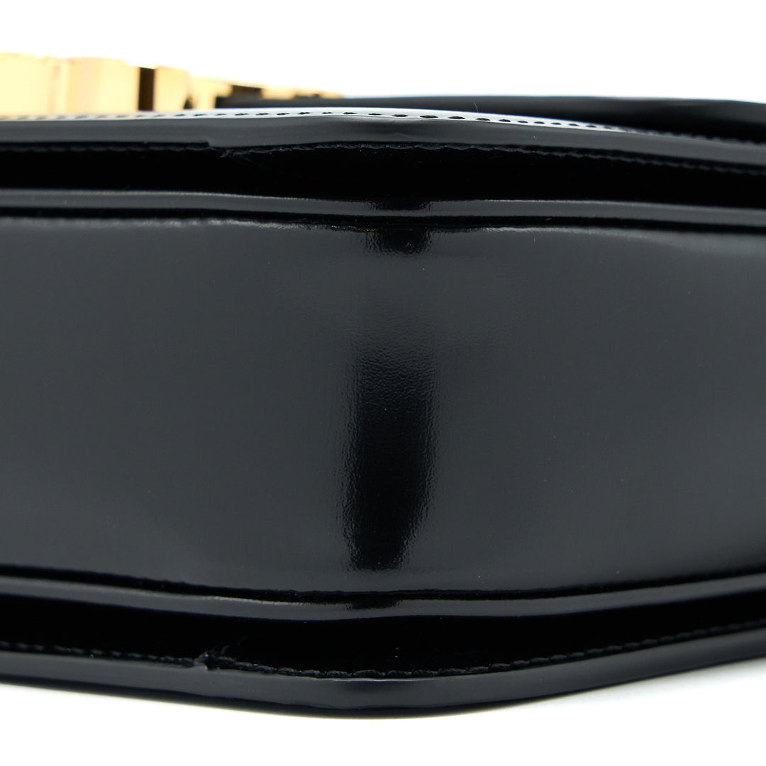 Top Quality Celine Teen Triomphe Bag In Shiny Calfskin Black