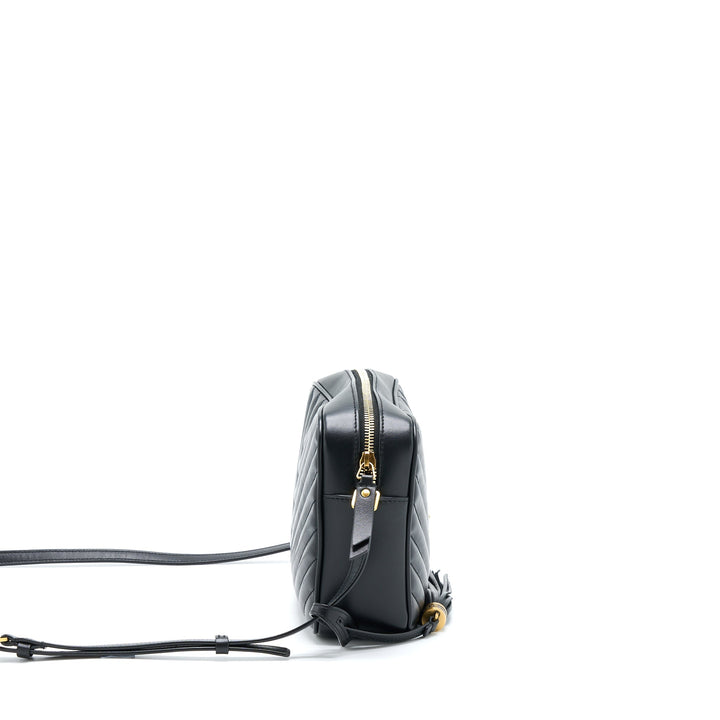 Saint Laurent/ YSL Lou Camera Bag Calfskin Black GHW