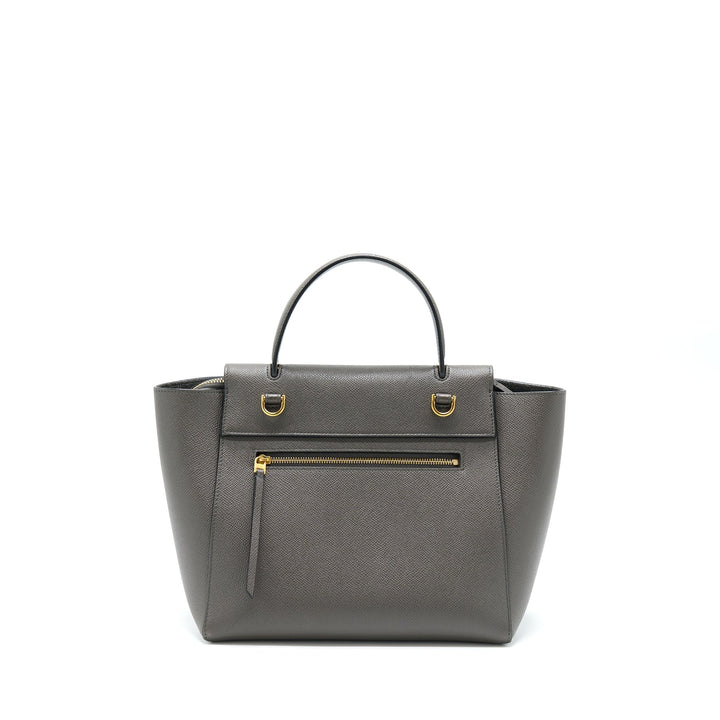 Celine Belt Bag Grained Calfskin Grey