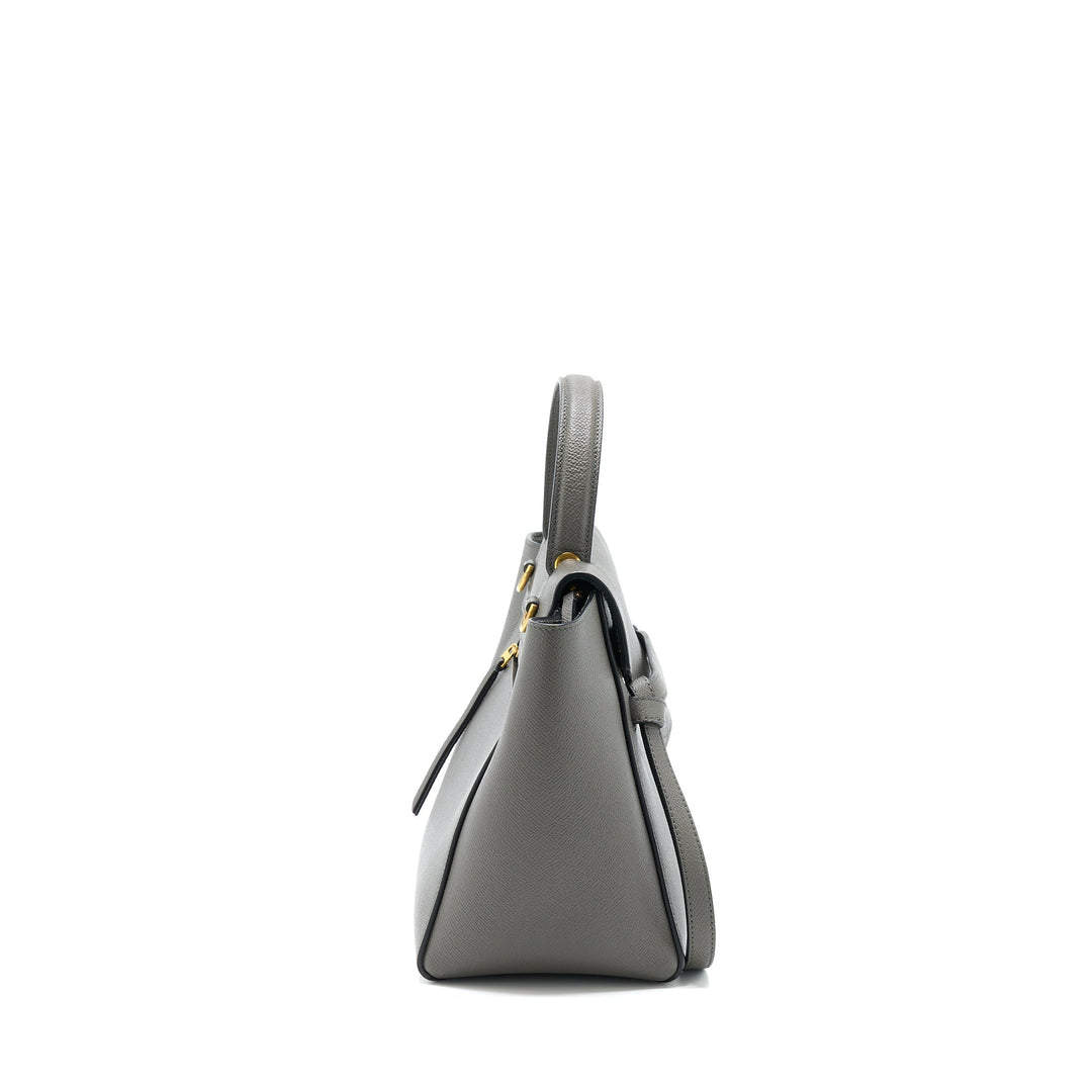 Celine Belt Bag Grained Calfskin Grey
