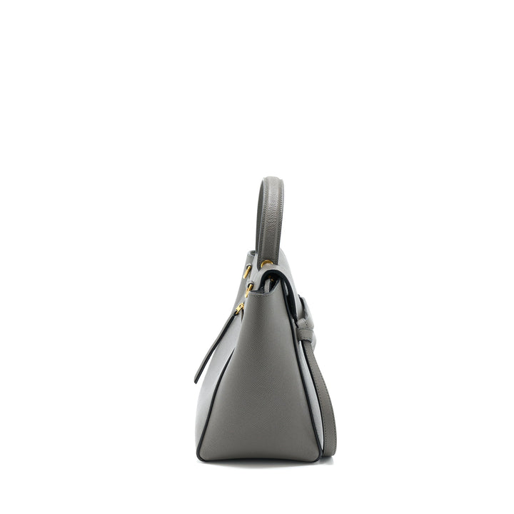 Celine Belt Bag Grained Calfskin Grey