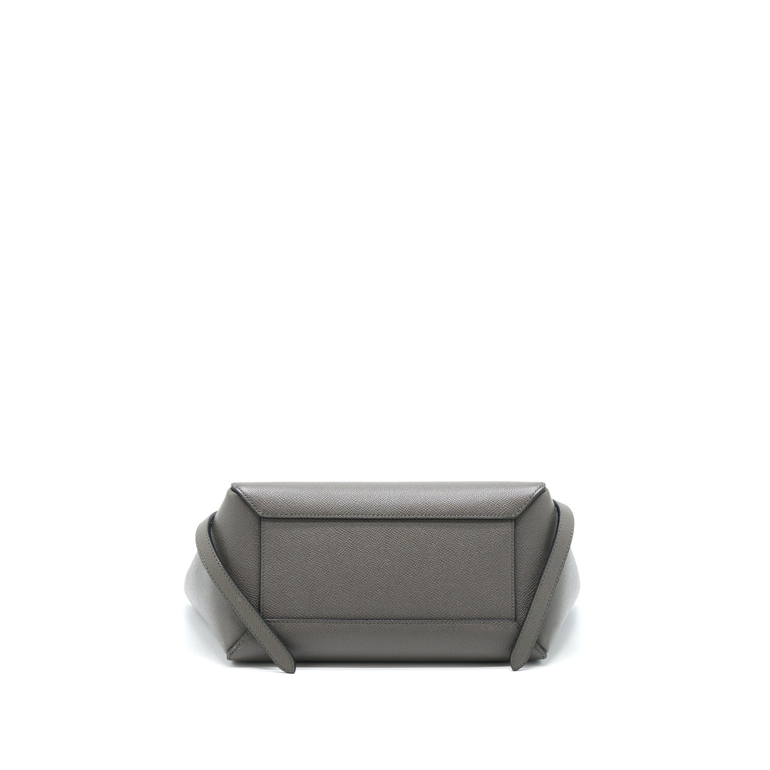 Top Quality Celine Belt Bag Grained Calfskin Grey
