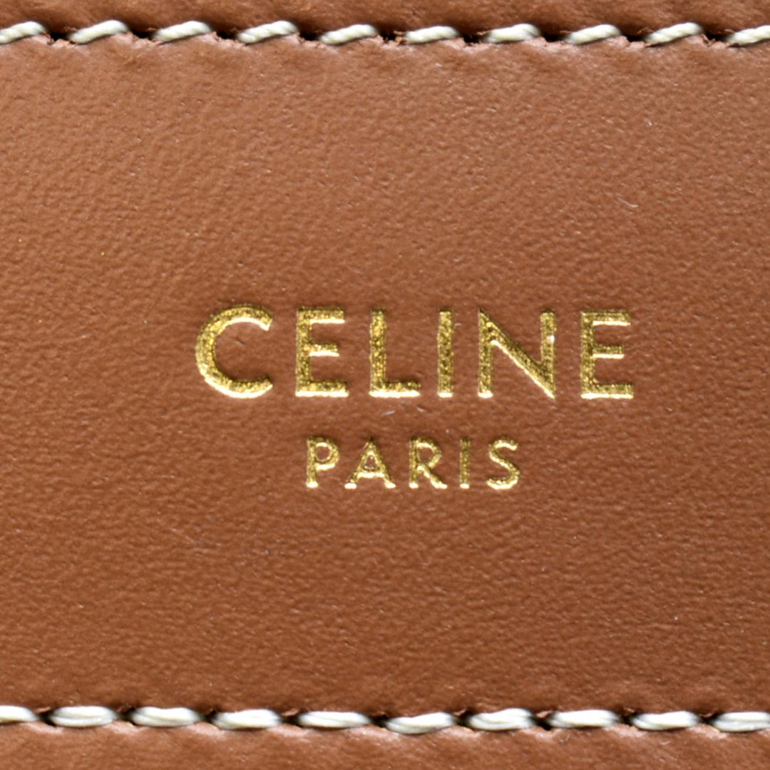 Celine Luggage Denim Leather Tote Crossbody Bag Bicolor