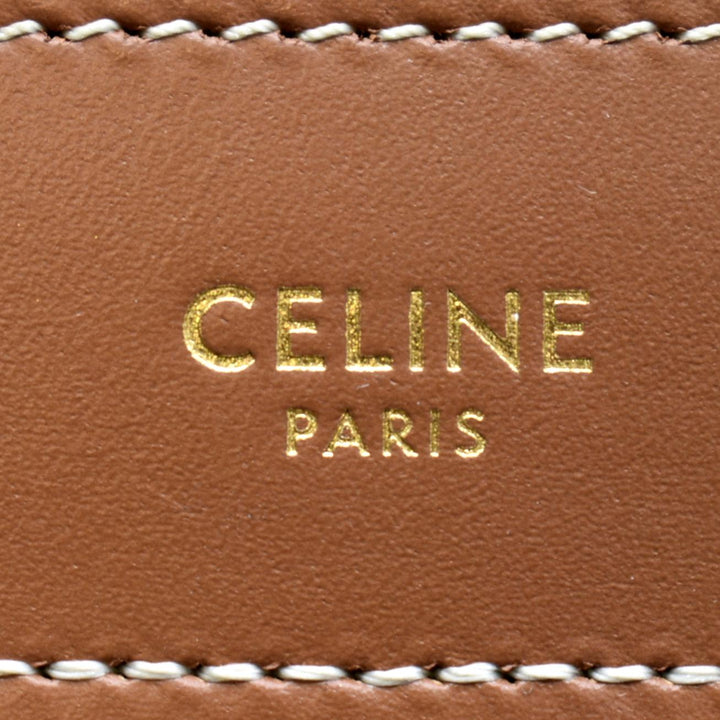 Celine Luggage Denim Leather Tote Crossbody Bag Bicolor