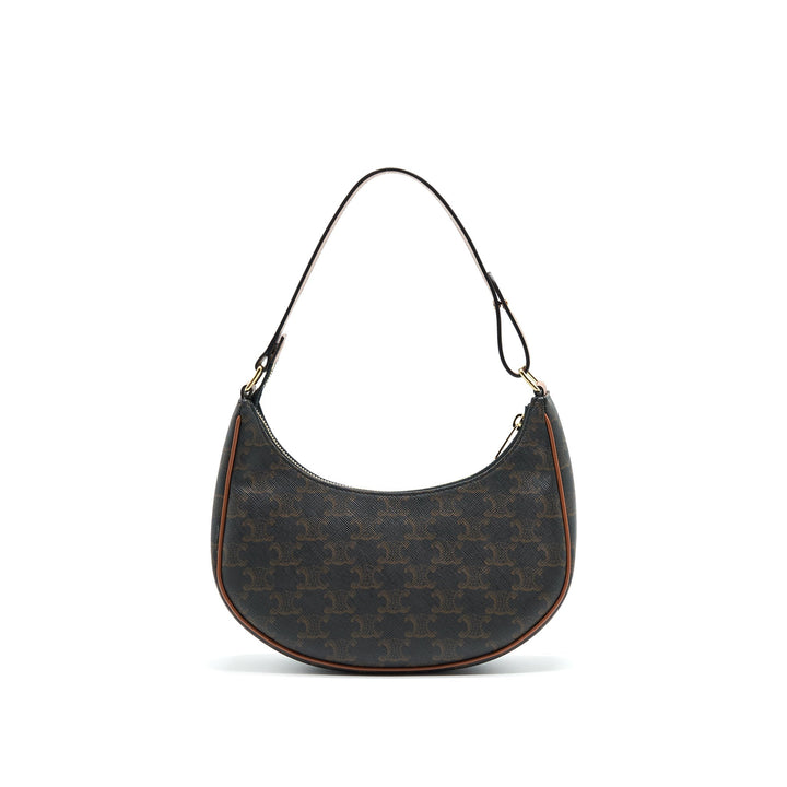 Celine AVA BAG IN TRIOMPHE CANVAS AND CALFSKIN TAN