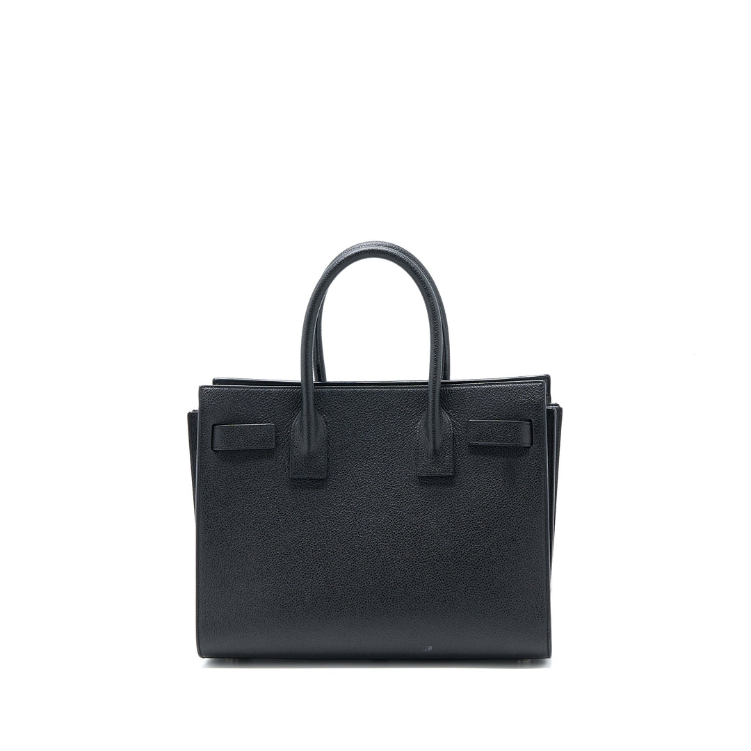 Saint Laurent Baby Sac De Jour Grained Calfskin Black SHW