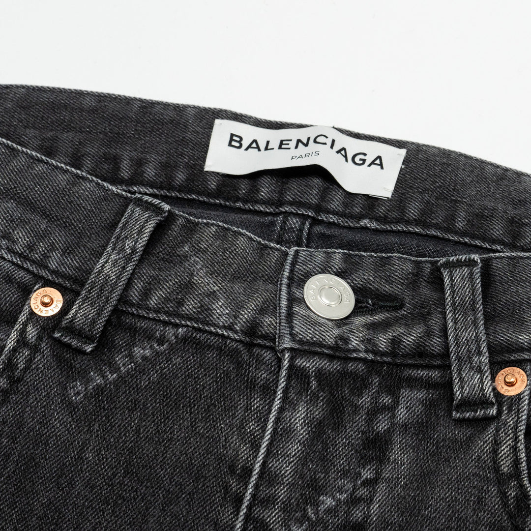 Top Quality Balenciaga Size 26 Denim Jeans Cotton Black