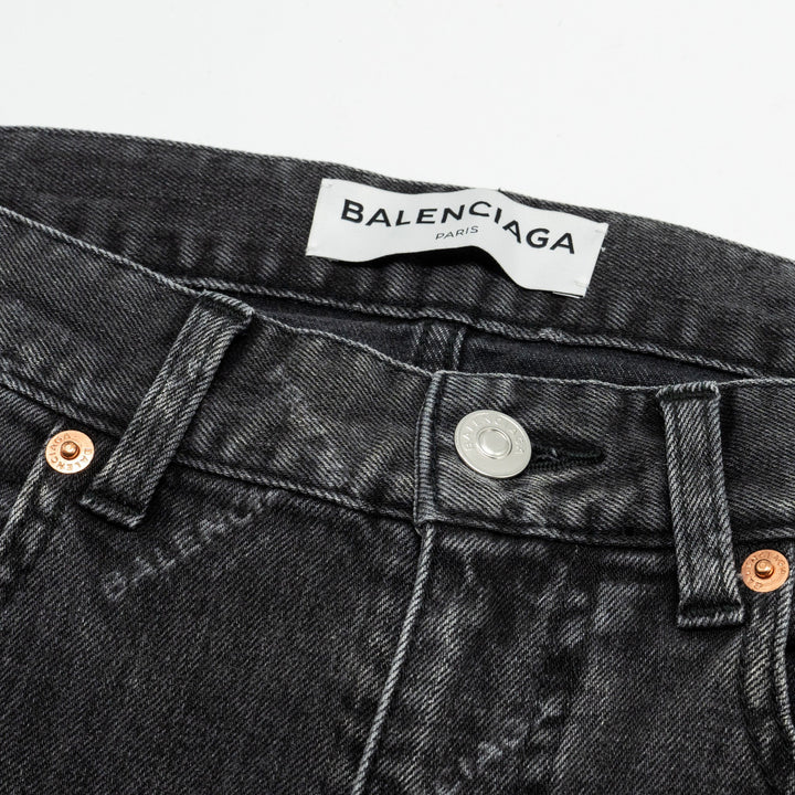 Top Quality Balenciaga Size 26 Denim Jeans Cotton Black
