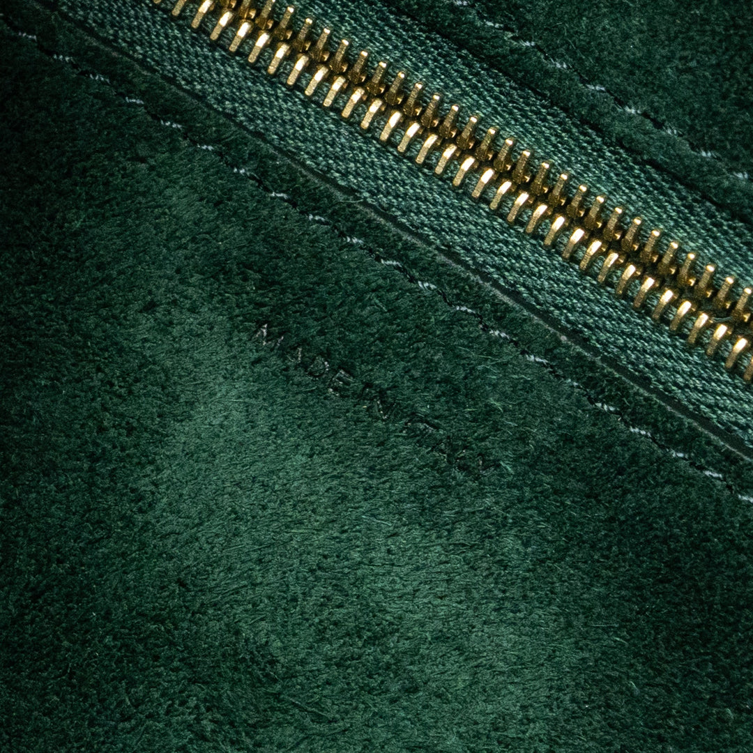 Top Quality Celine SMALL SANGLE BUCKET BAG CALFSKIN DARK GREEN