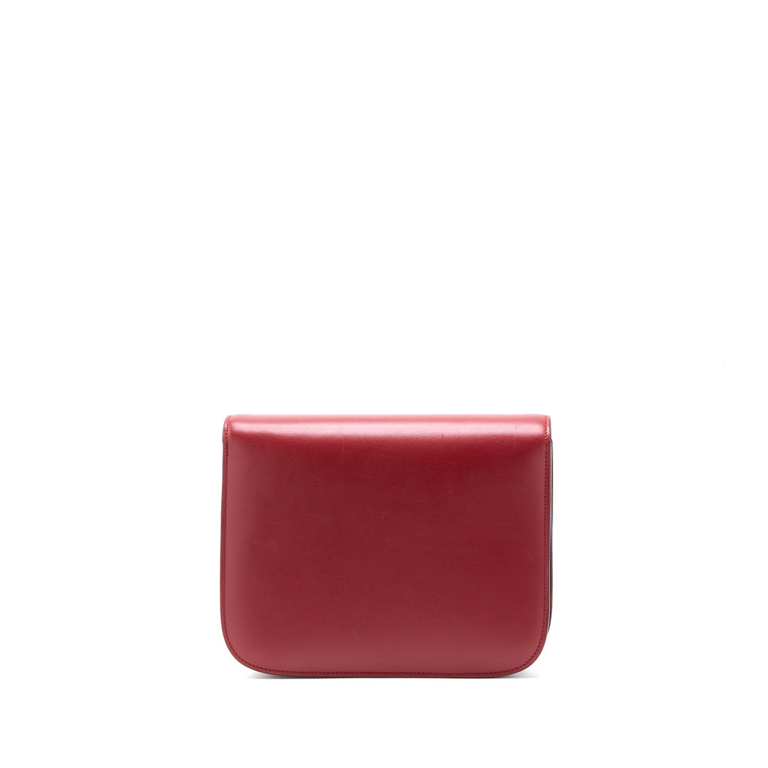 Celine Medium Classic Box Calfskin Red