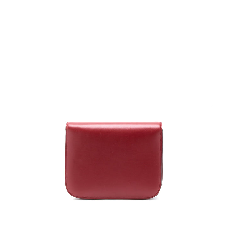 Celine Medium Classic Box Calfskin Red