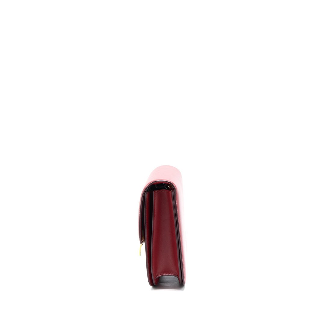 Celine Medium Classic Box Calfskin Red