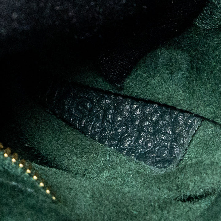 Top Quality Celine SMALL SANGLE BUCKET BAG CALFSKIN DARK GREEN