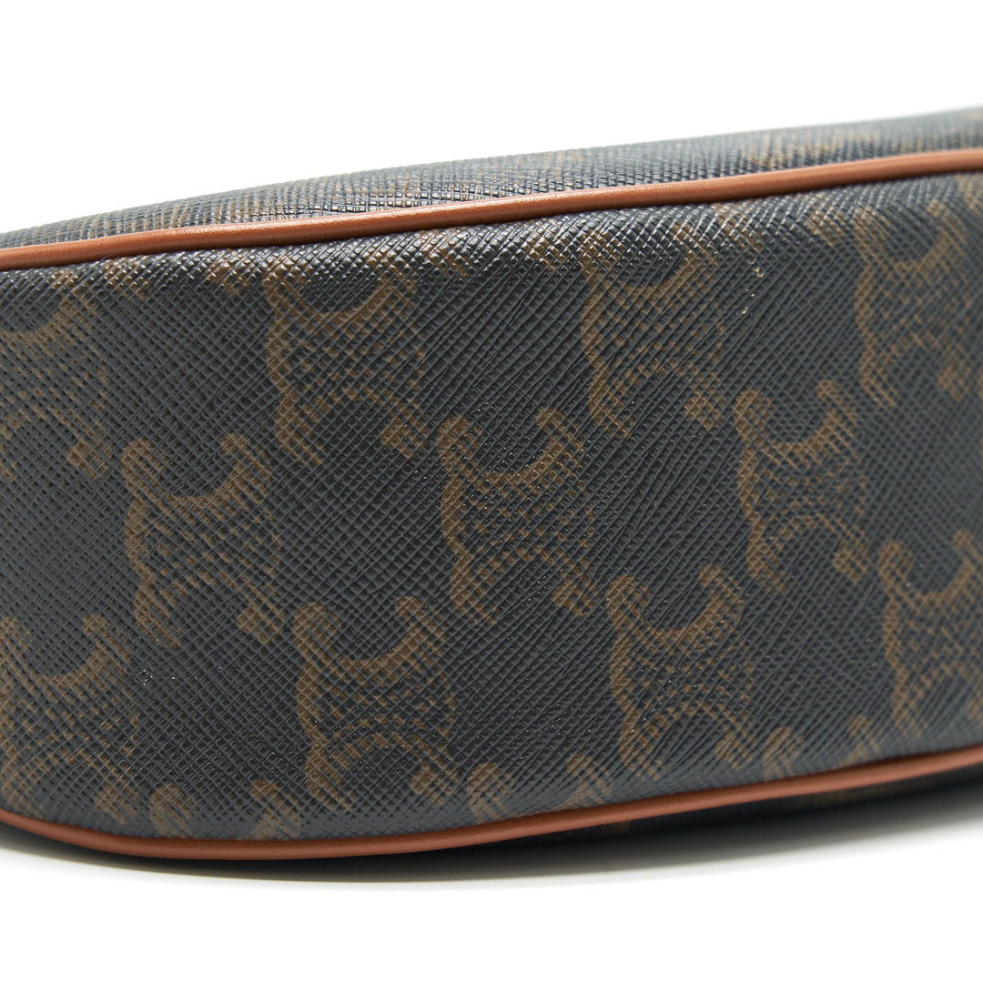 Celine AVA BAG IN TRIOMPHE CANVAS AND CALFSKIN TAN