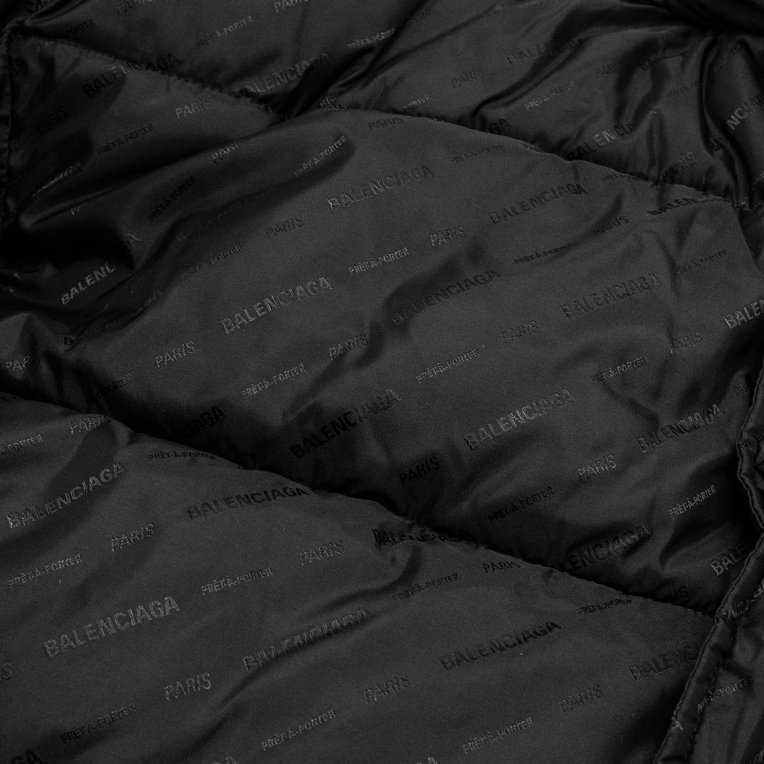 Top Quality Balenciaga size 44 oversized puffer jacket black