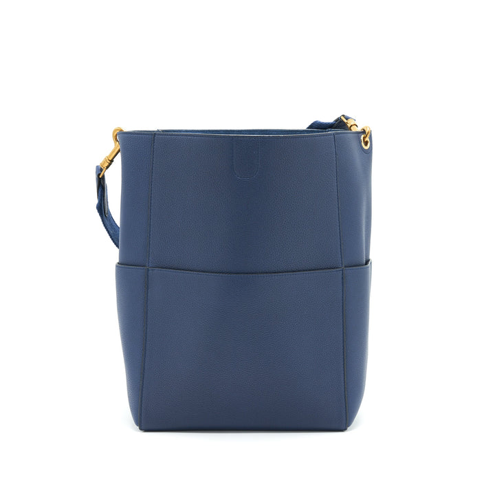 Celine Sangle Bucket Bag Navy new logo