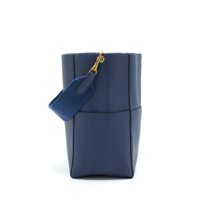Celine Sangle Bucket Bag Navy new logo
