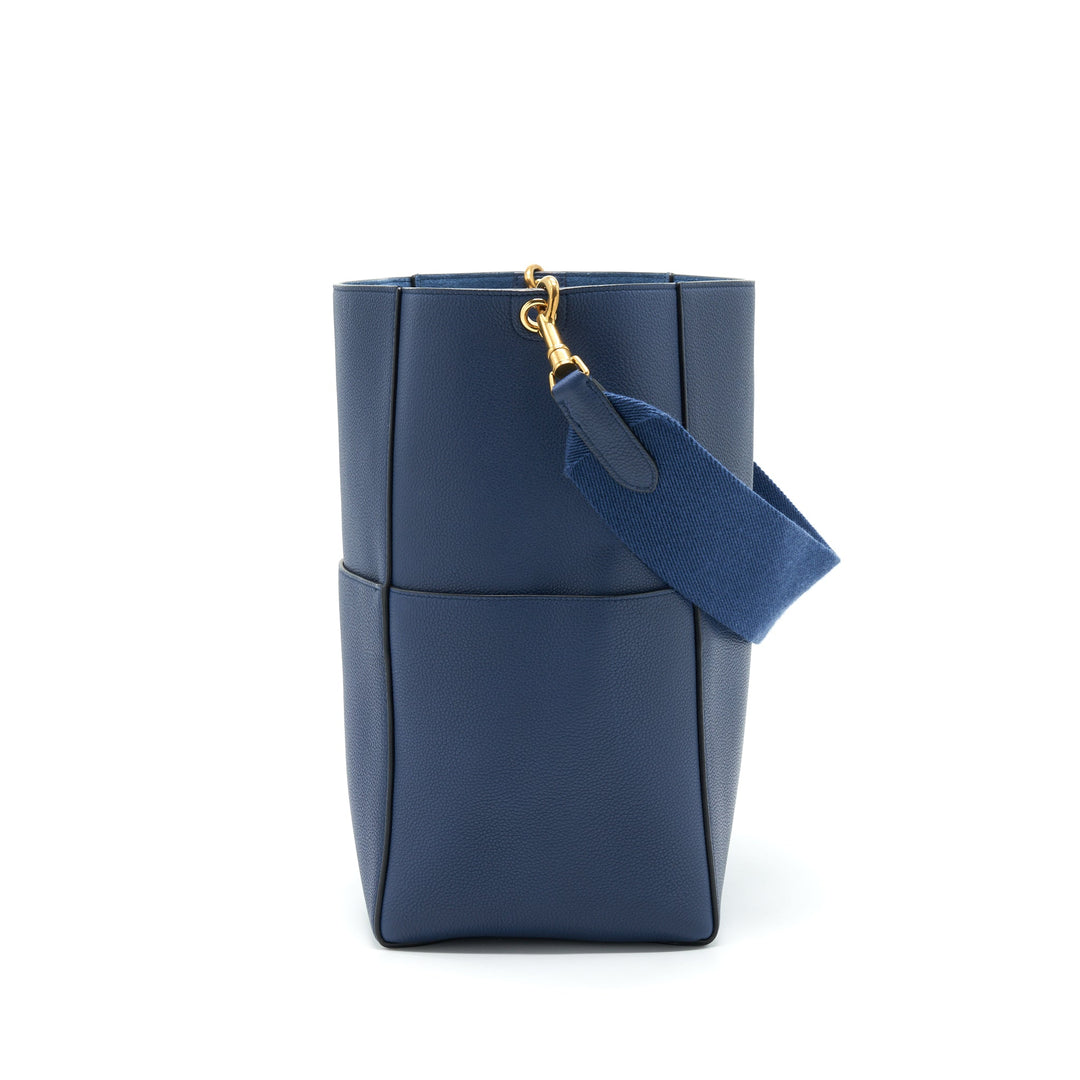 Celine Sangle Bucket Bag Navy new logo