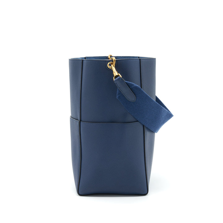 Celine Sangle Bucket Bag Navy new logo