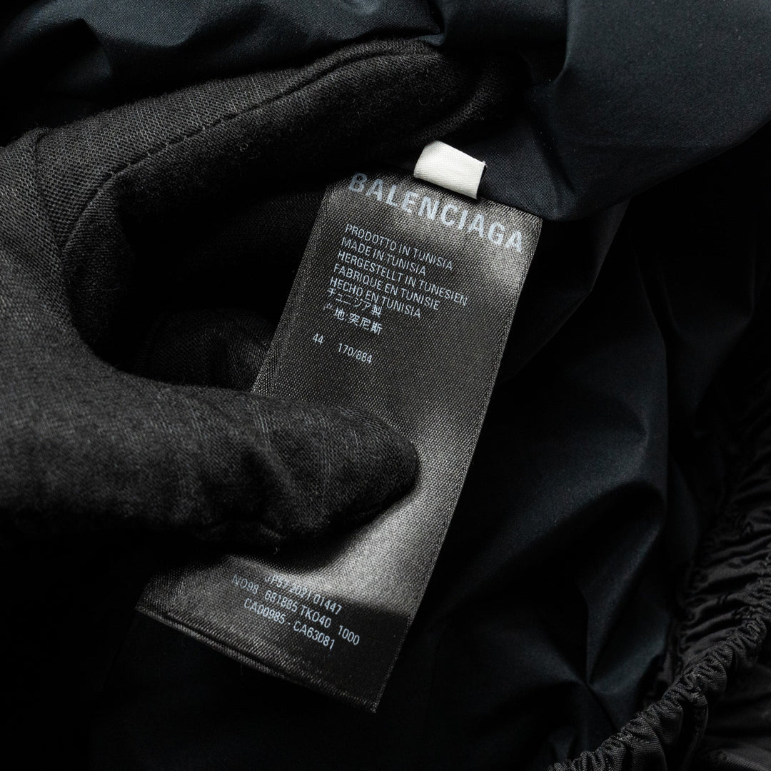 Top Quality Balenciaga size 44 oversized puffer jacket black