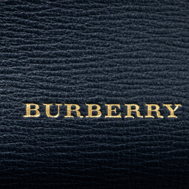 Burberry THE Large BANNER BAG CALFSKIN Dark Blue/MULTICOLOUR GHW