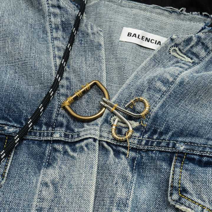 Top Quality Balenciaga size 38 denim jacket blue