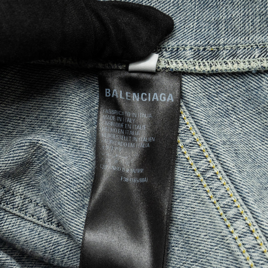Top Quality Balenciaga size 38 denim jacket blue