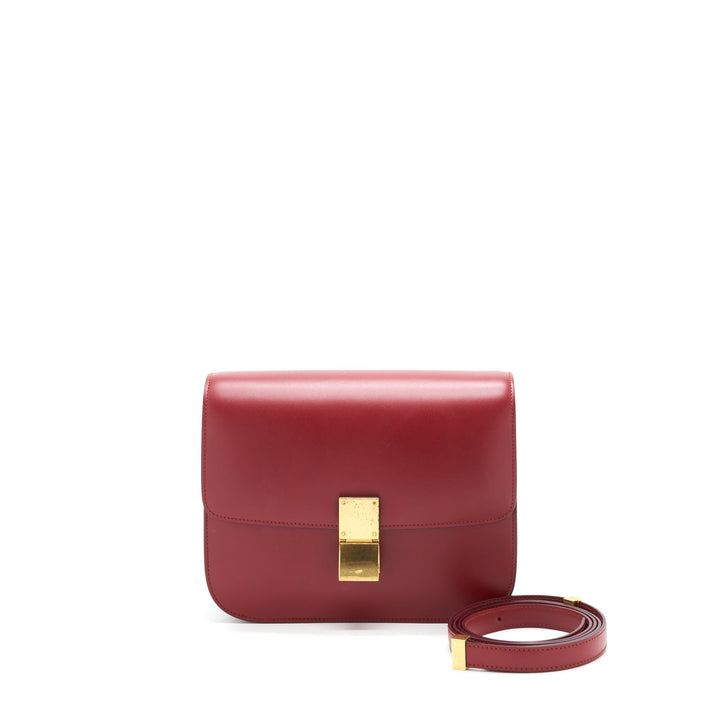 Top Quality Celine Medium Classic Box Bag red