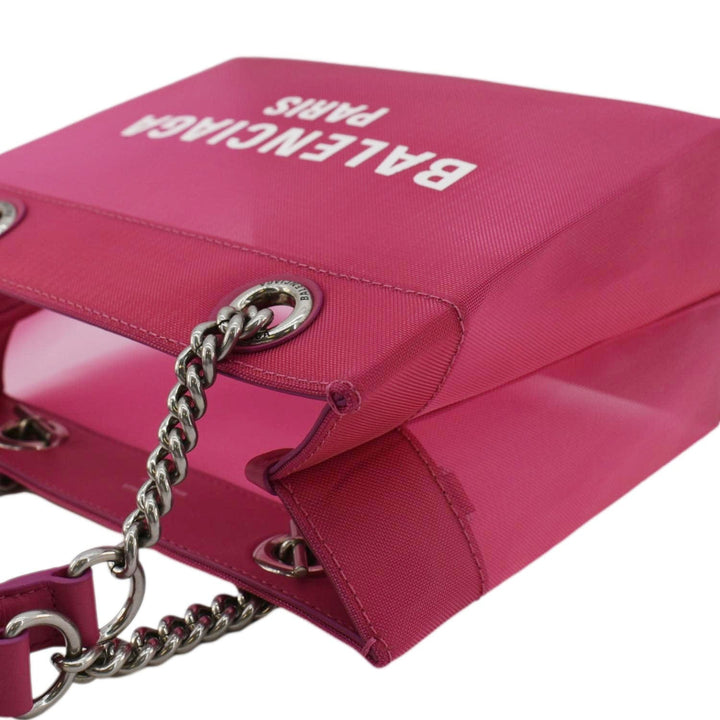 Top Quality Balenciaga Duty Free Mesh Tote Bag Fuchsia