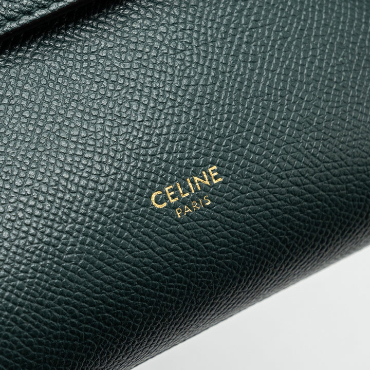 Celine Pico Belt Bag Grained Calfskin Dark Green