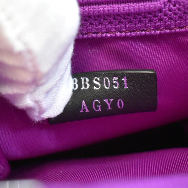 Fendi Sunshine Mini Plexiglass Vitello Ceylon Shopper Tote Purple