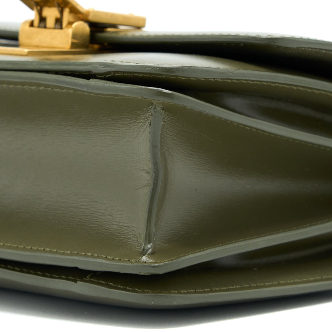 Celine Small Classic Bag Box Calfskin Army Green