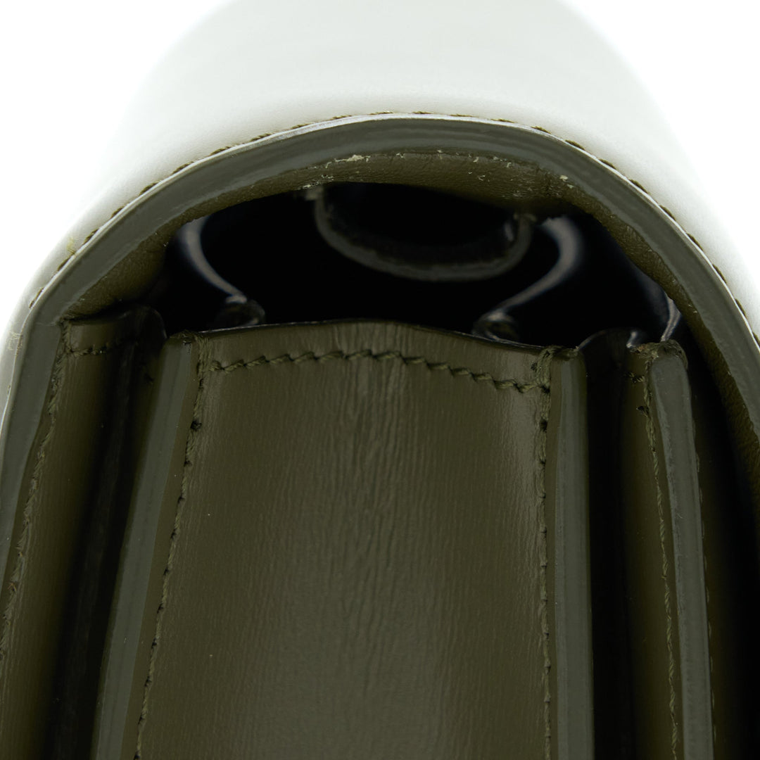 Celine Small Classic Bag Box Calfskin Army Green