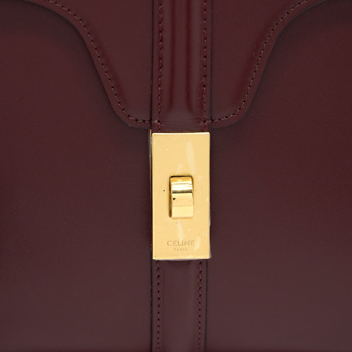 Celine Small 16 Bag Light Burgundy Calfskin