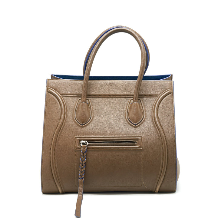 Top Quality Celine Phantom Tote Bag Dark Brown/Blue