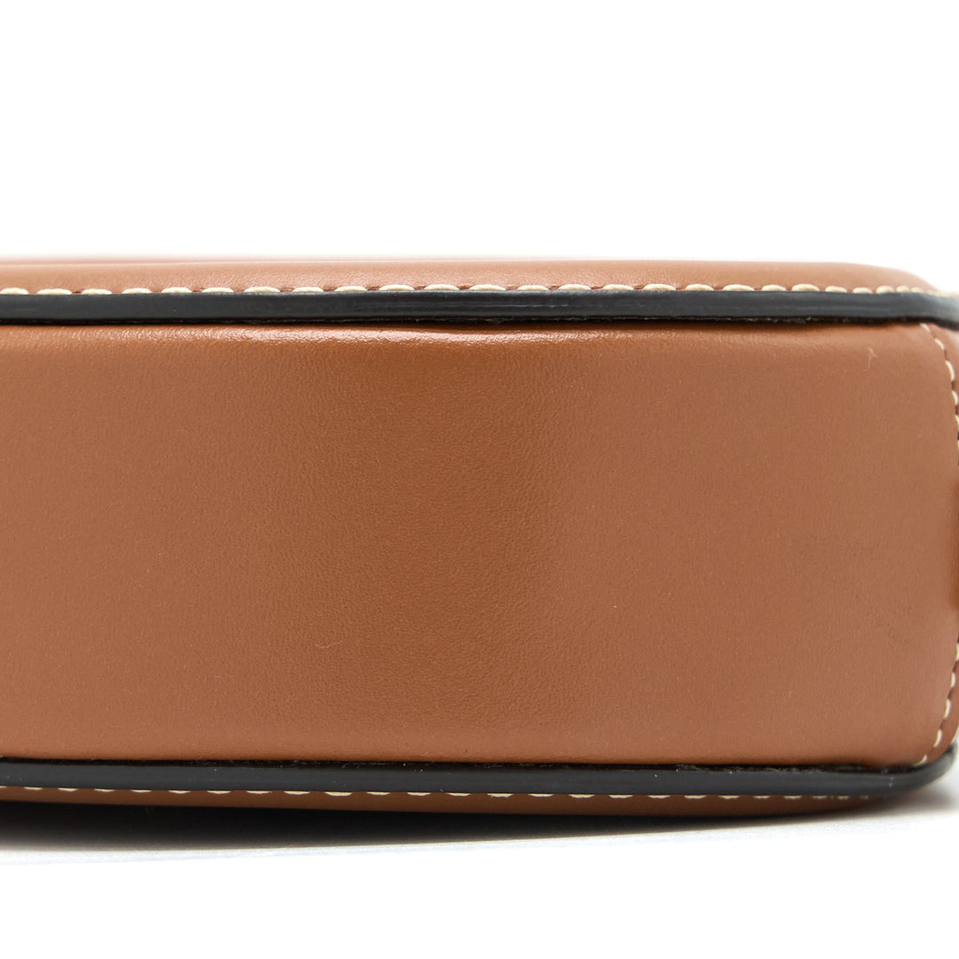 Celine Crossbody Oval Purse Cuirass Triomphe Smooth Calfskin Tan