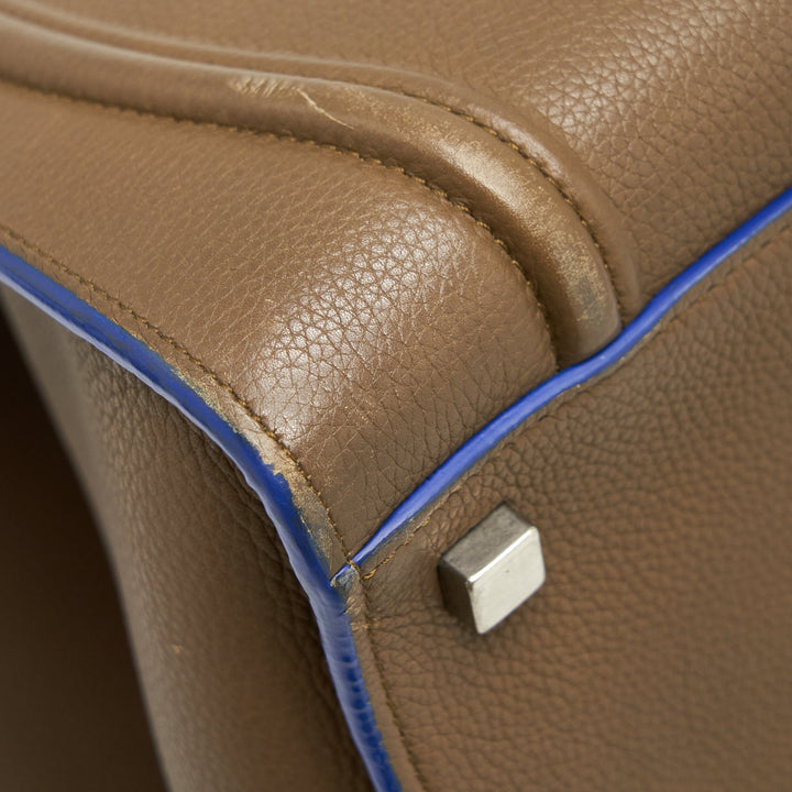 Top Quality Celine Phantom Tote Bag Dark Brown/Blue