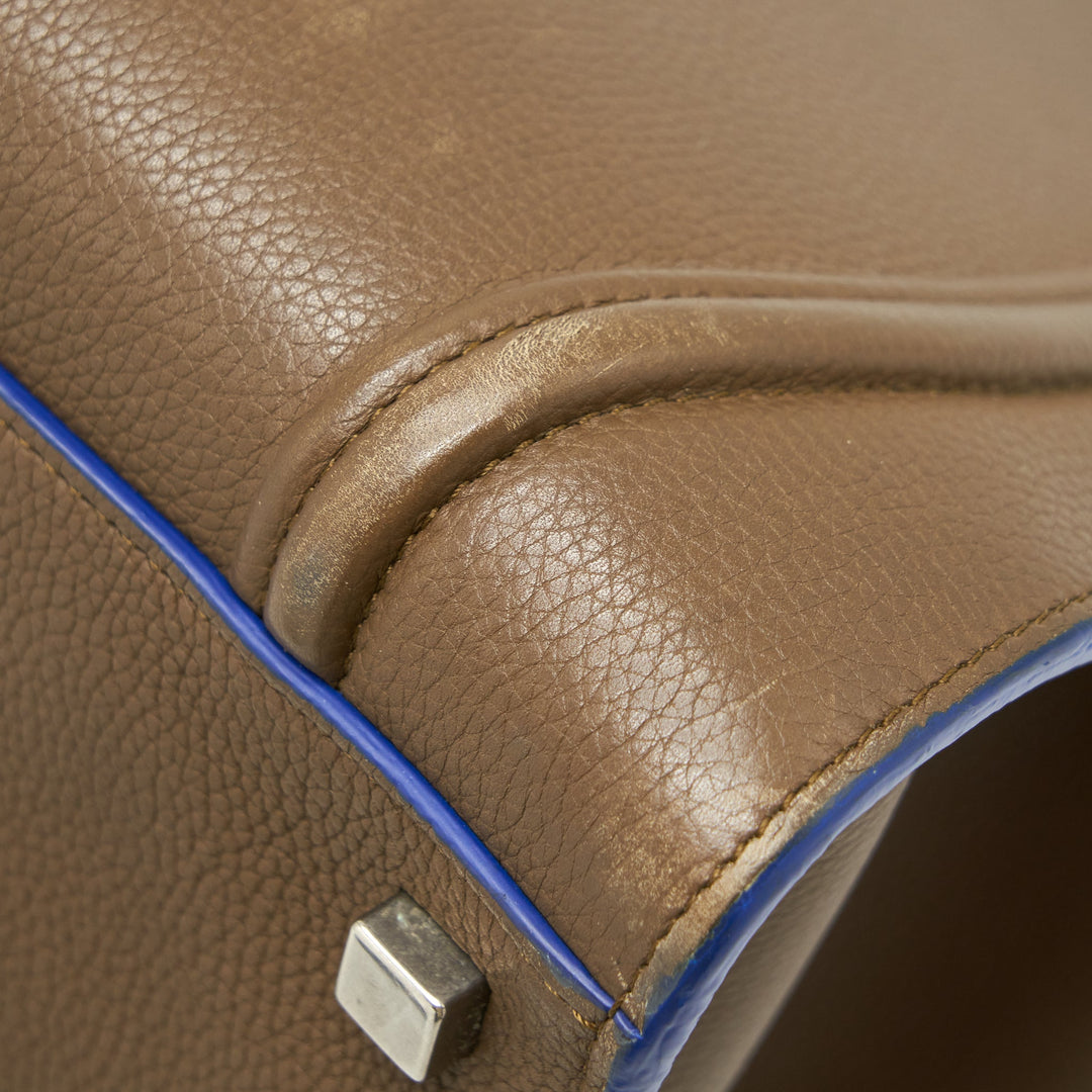 Celine Phantom Tote Bag Dark Brown/Blue