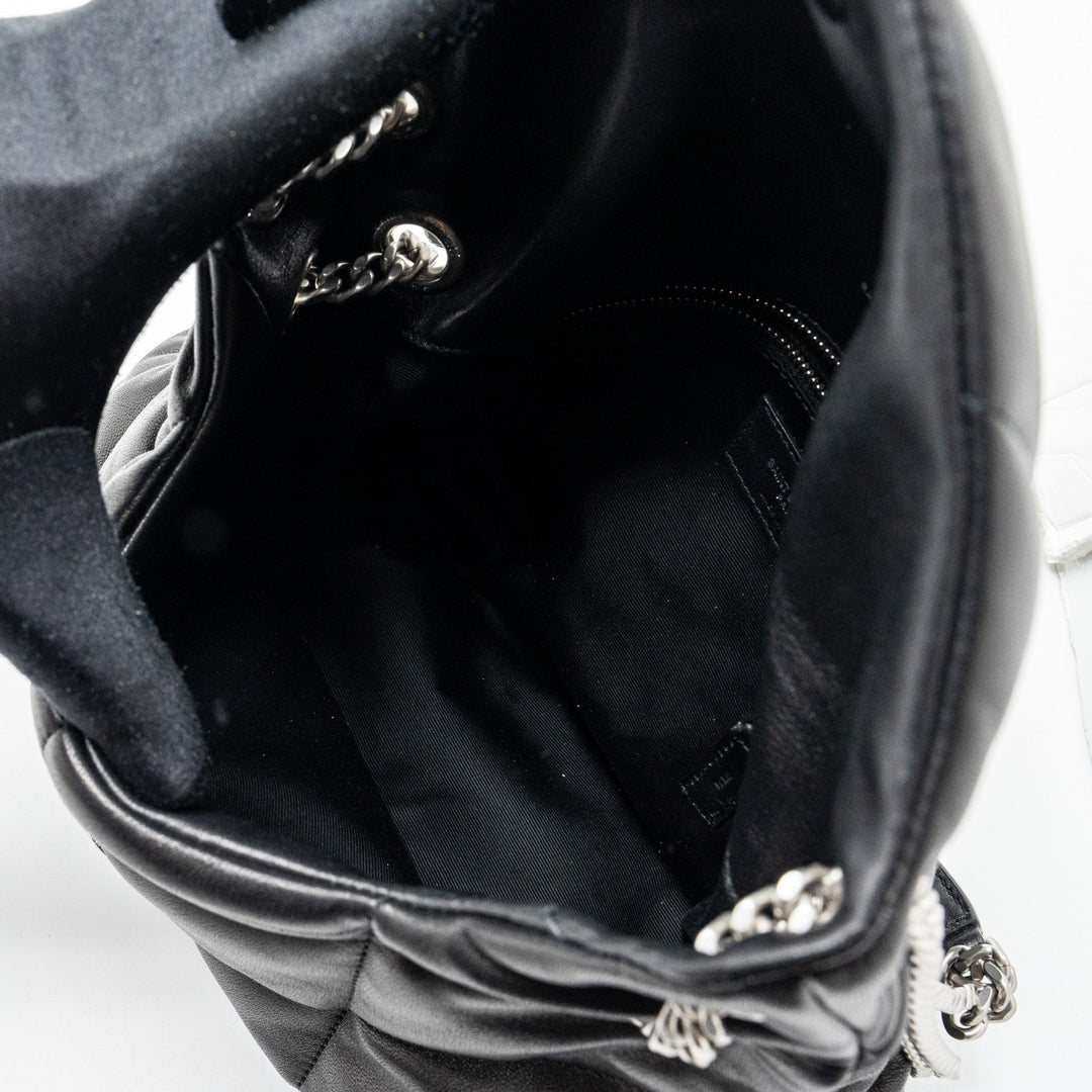 Saint Laurent Small Puffer Lambskin Black SHW
