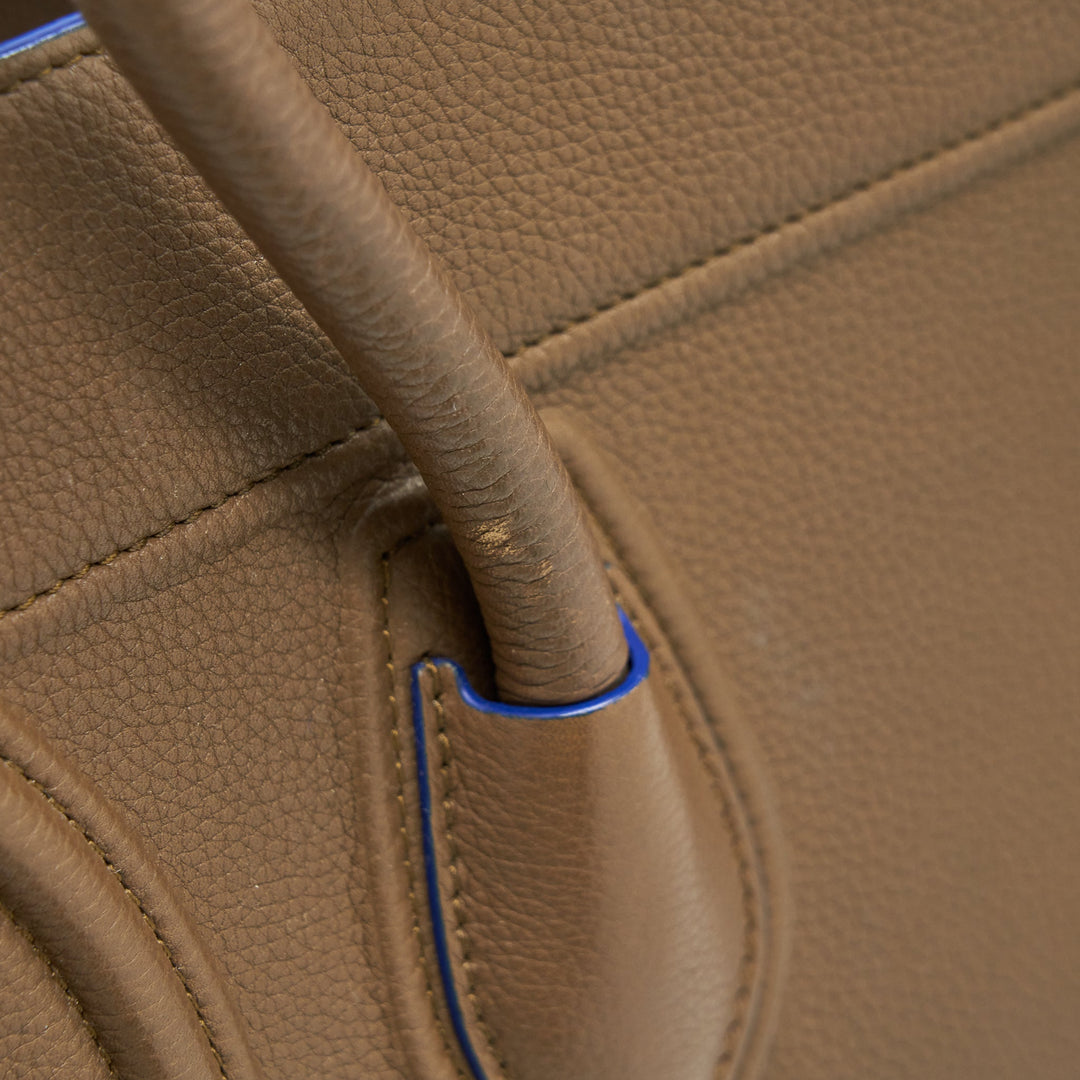 Celine Phantom Tote Bag Dark Brown/Blue