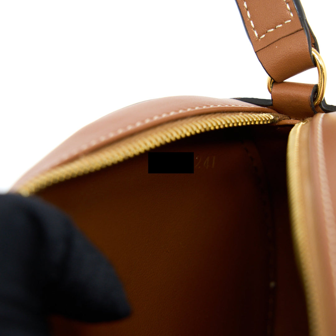 Celine Crossbody Oval Purse Cuirass Triomphe Smooth Calfskin Tan