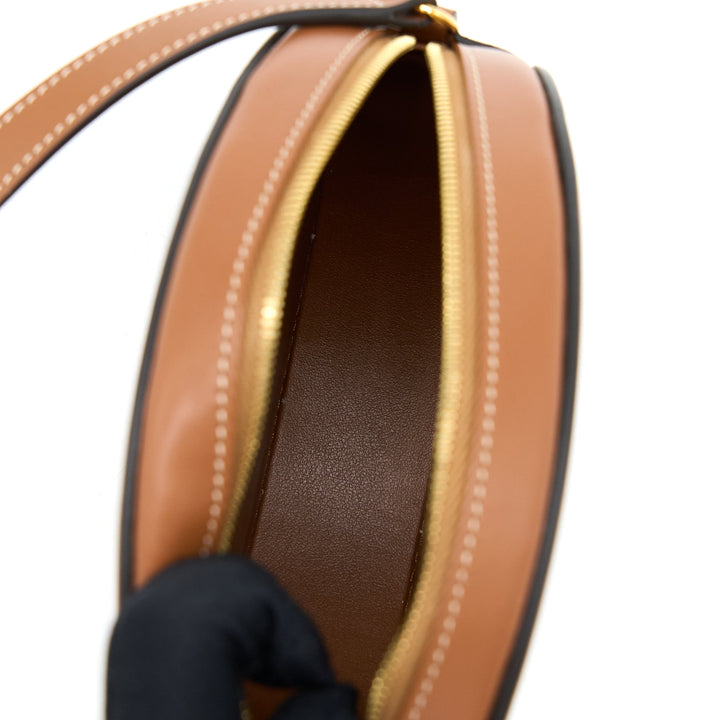 Celine Crossbody Oval Purse Cuirass Triomphe Smooth Calfskin Tan