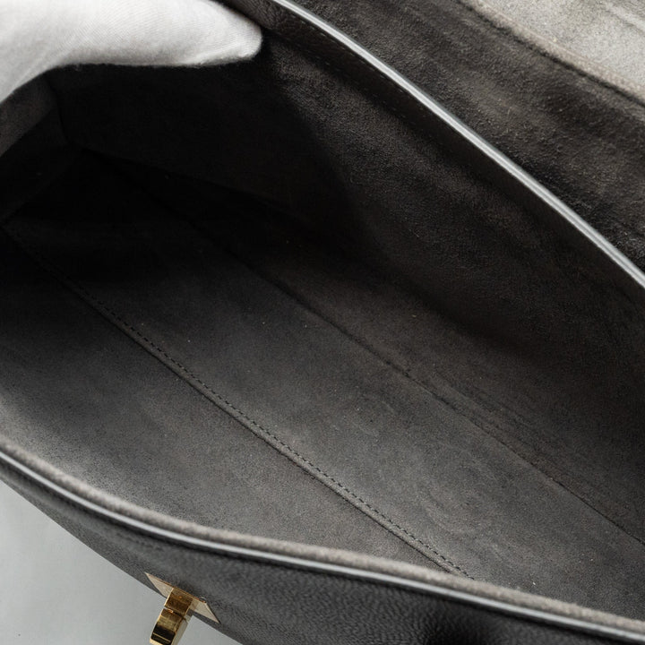 Celine Medium Soft 16 Bag Grained Calfskin grey