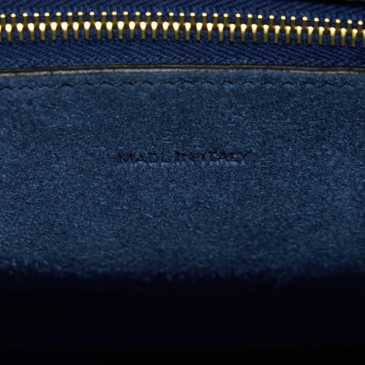 Top Quality Celine Sangle Bucket Bag Navy new logo