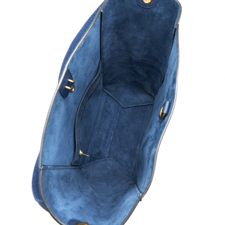 Celine Sangle Bucket Bag Navy new logo