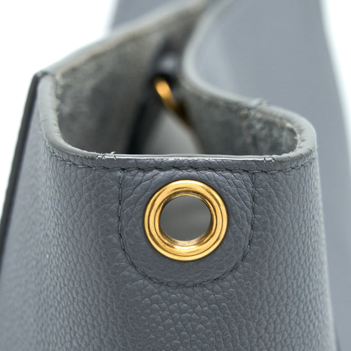 Celine Sangle Bucket Bag Calfskin Grey